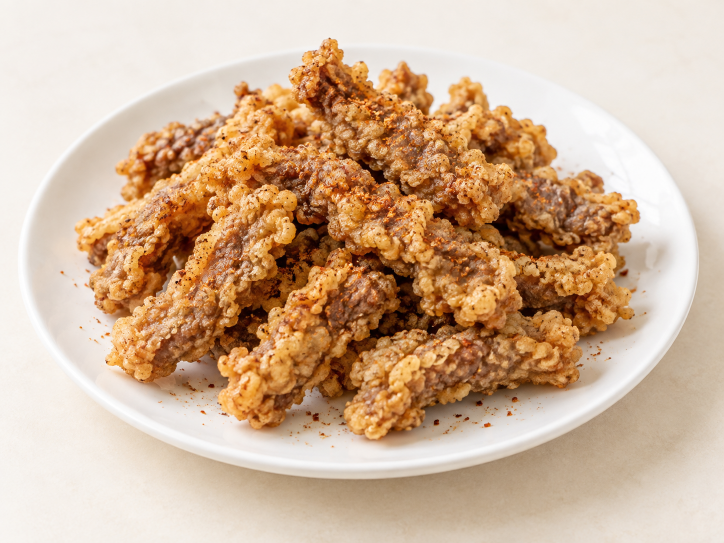 Knusprig frittiertes Rindfleisch